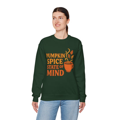 "Pumpkin Spice State of Mind" Fall Seasonal Unisex Sweatshirt