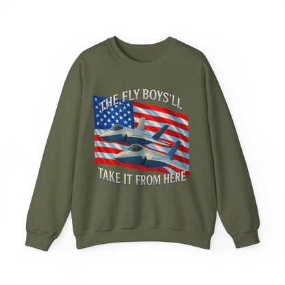 "Flyboys" American Flag and Jets Sweatshirt