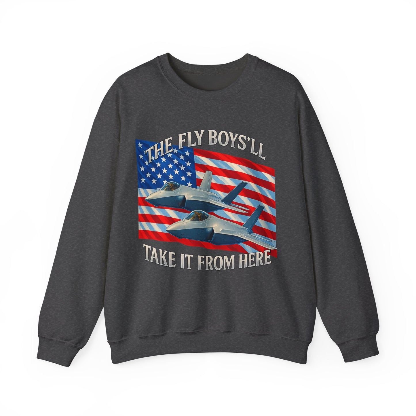 "Flyboys" American Flag and Jets Sweatshirt