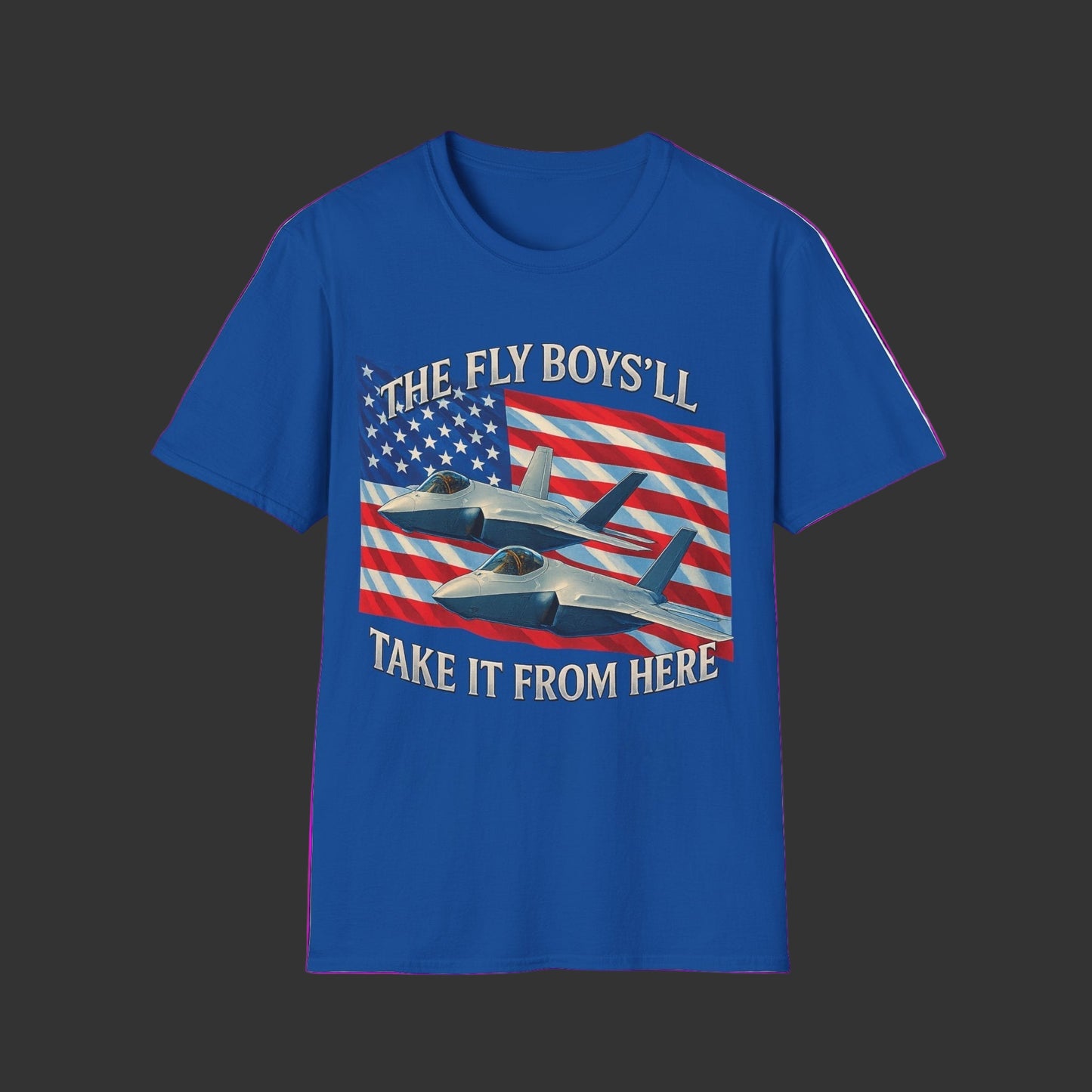 American Next Gen Fighter Jets with American Flag T-Shirt