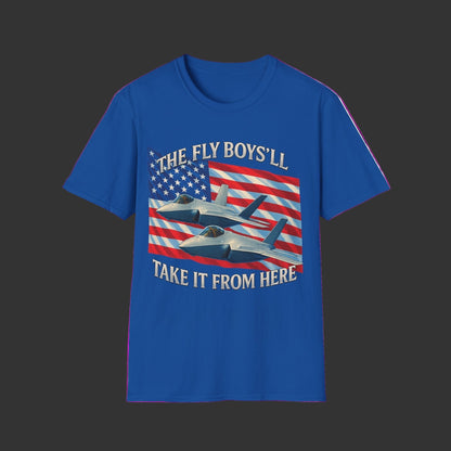 American Next Gen Fighter Jets with American Flag T-Shirt