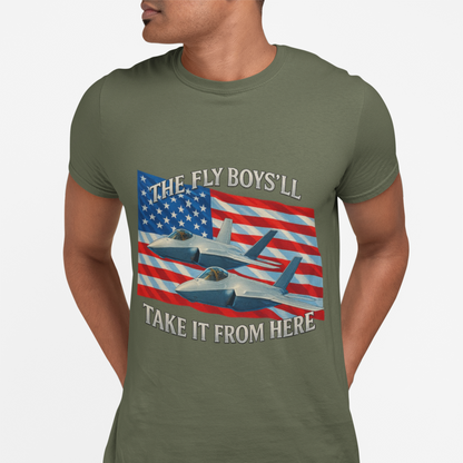 American Next Gen Fighter Jets with American Flag T-Shirt