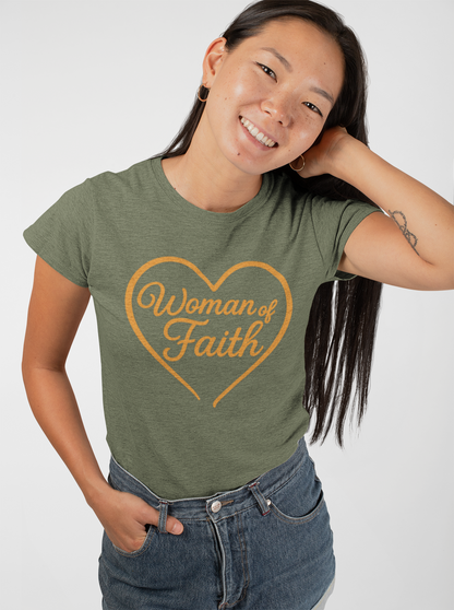 "Woman of Faith" Cotton T-shirt