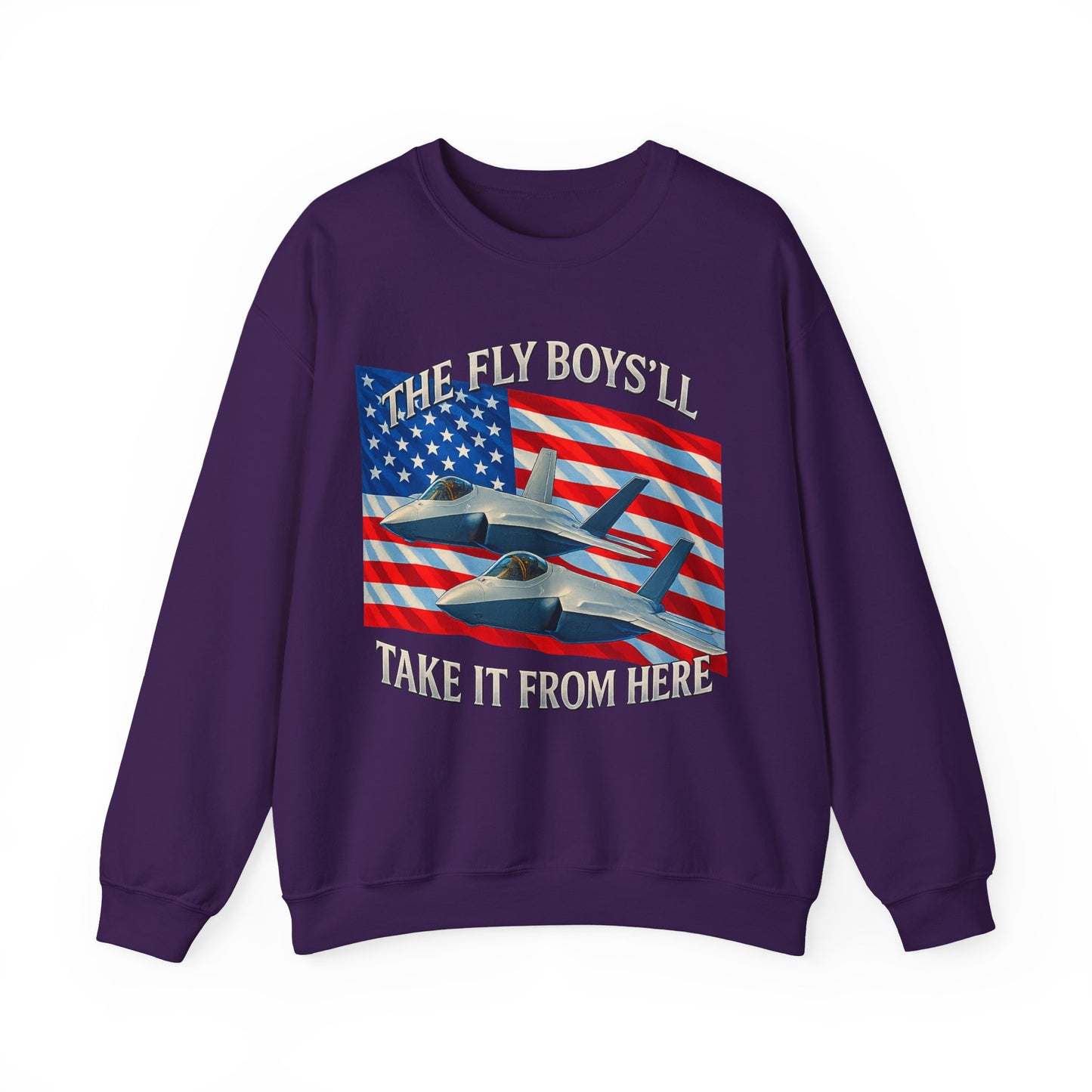 "Flyboys" American Flag and Jets Sweatshirt