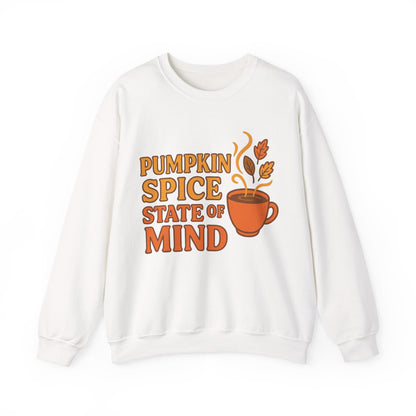 "Pumpkin Spice State of Mind" Fall Seasonal Unisex Sweatshirt