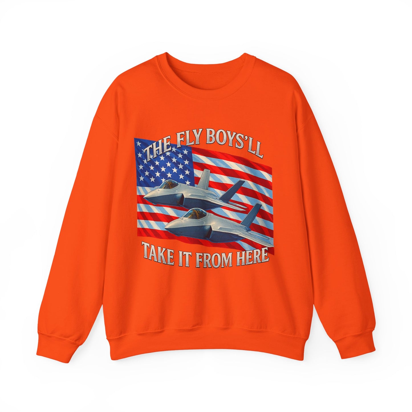 "Flyboys" American Flag and Jets Sweatshirt