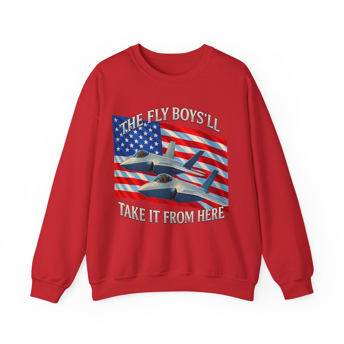 "Flyboys" American Flag and Jets Sweatshirt