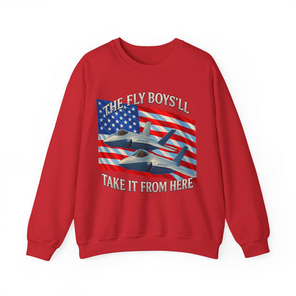 "Flyboys" American Flag and Jets Sweatshirt