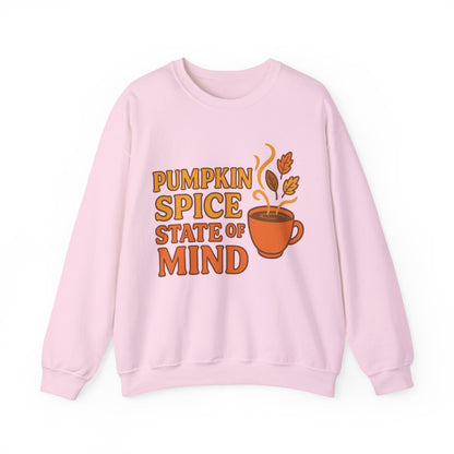 "Pumpkin Spice State of Mind" Fall Seasonal Unisex Sweatshirt