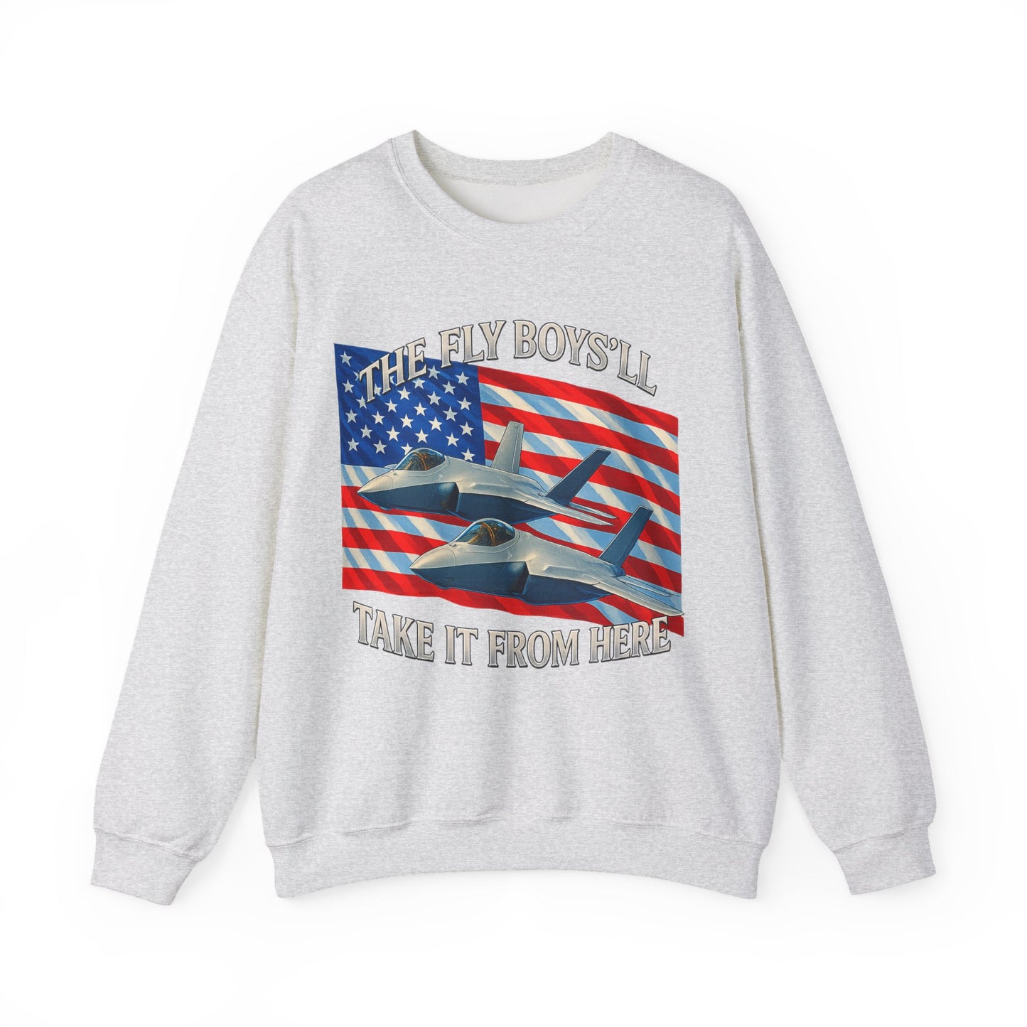 "Flyboys" American Flag and Jets Sweatshirt