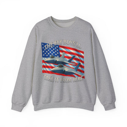 "Flyboys" American Flag and Jets Sweatshirt