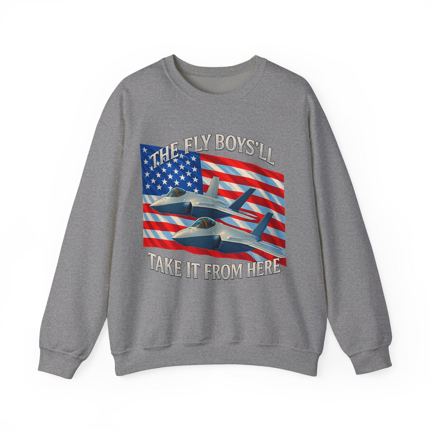 "Flyboys" American Flag and Jets Sweatshirt