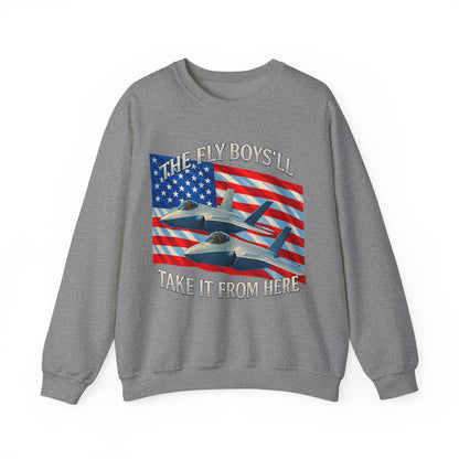 "Flyboys" American Flag and Jets Sweatshirt