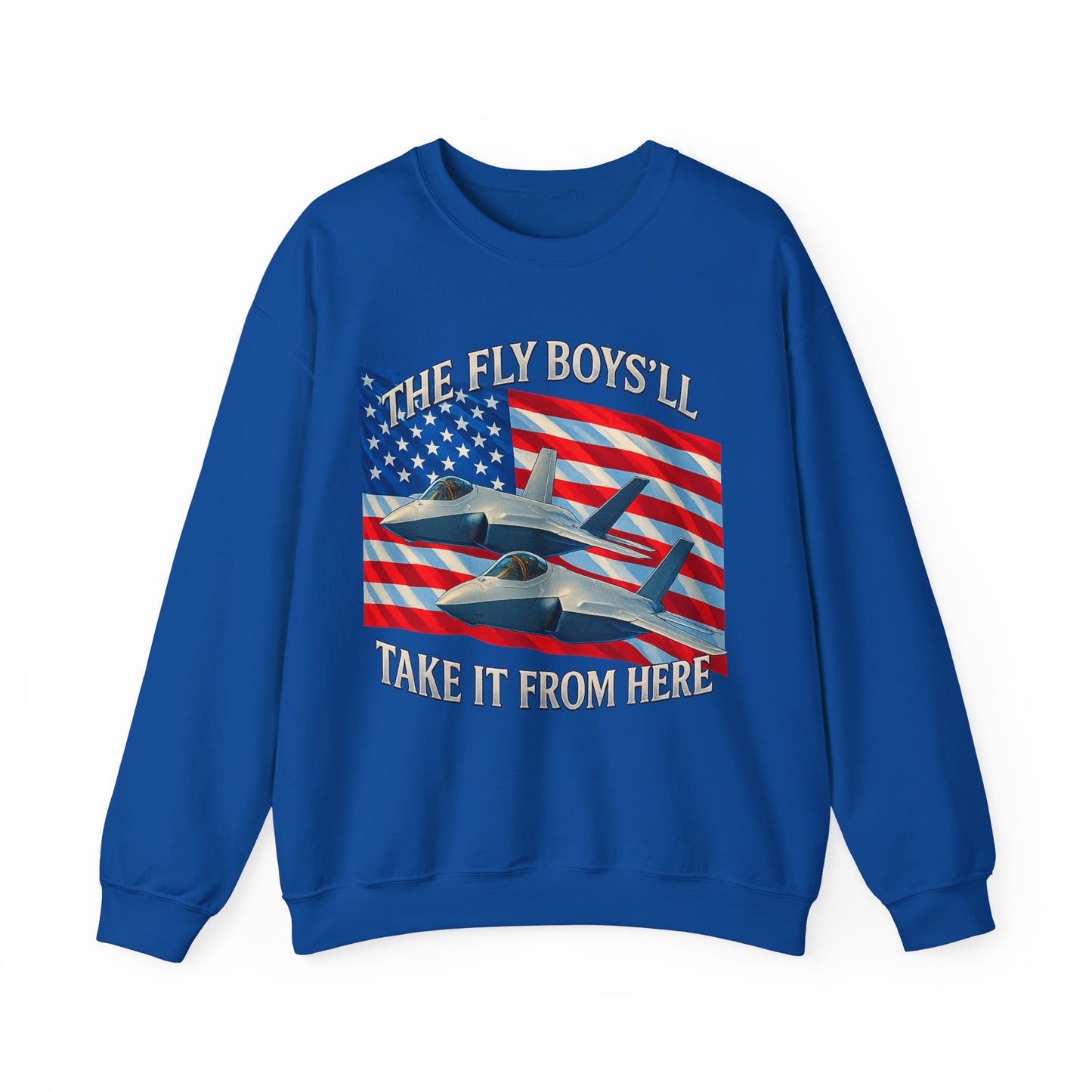 "Flyboys" American Flag and Jets Sweatshirt