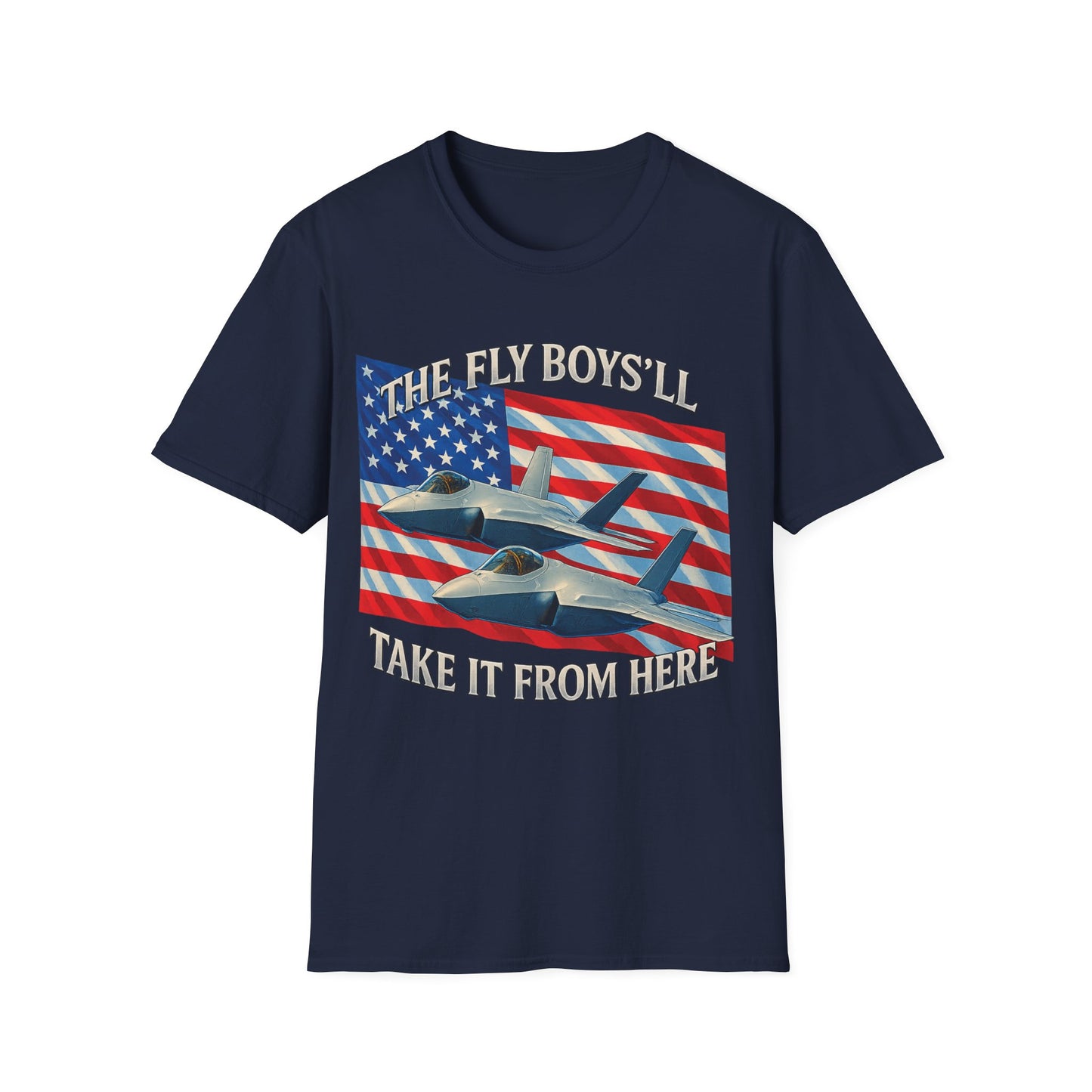 American Next Gen Fighter Jets with American Flag T-Shirt